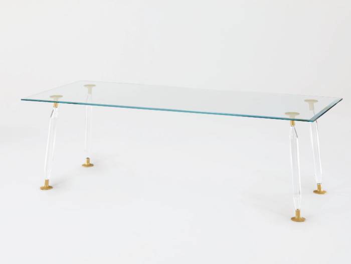 LADY HIO - Rectangular crystal table _ Glas Italia